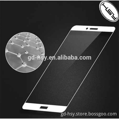 HUYSHE Factory Tempered Glass Protector for Huawei Honor 8 Full Cover Silk Print Color Glass Screen Film